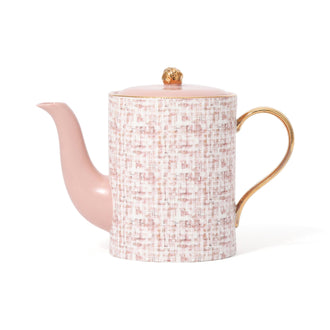 Tweed Teapot Pink