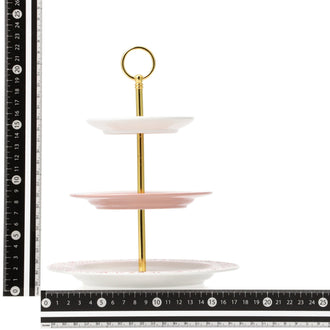 Tweed Cake Stand Pink