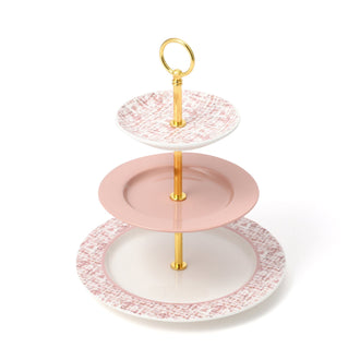 Tweed Cake Stand Pink