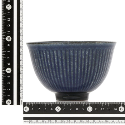 Mino Large Bowl Shinogi Blue