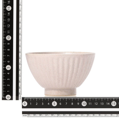 Mino Rice Bowl Shinogi Matte Pink