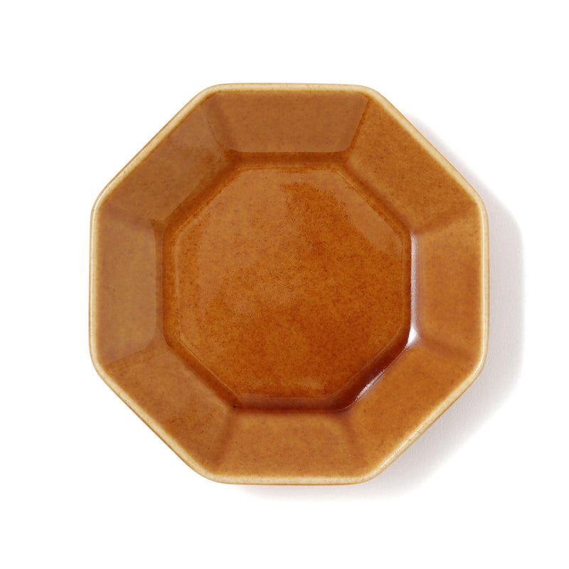 Mino Mini Plate Octagon Brown