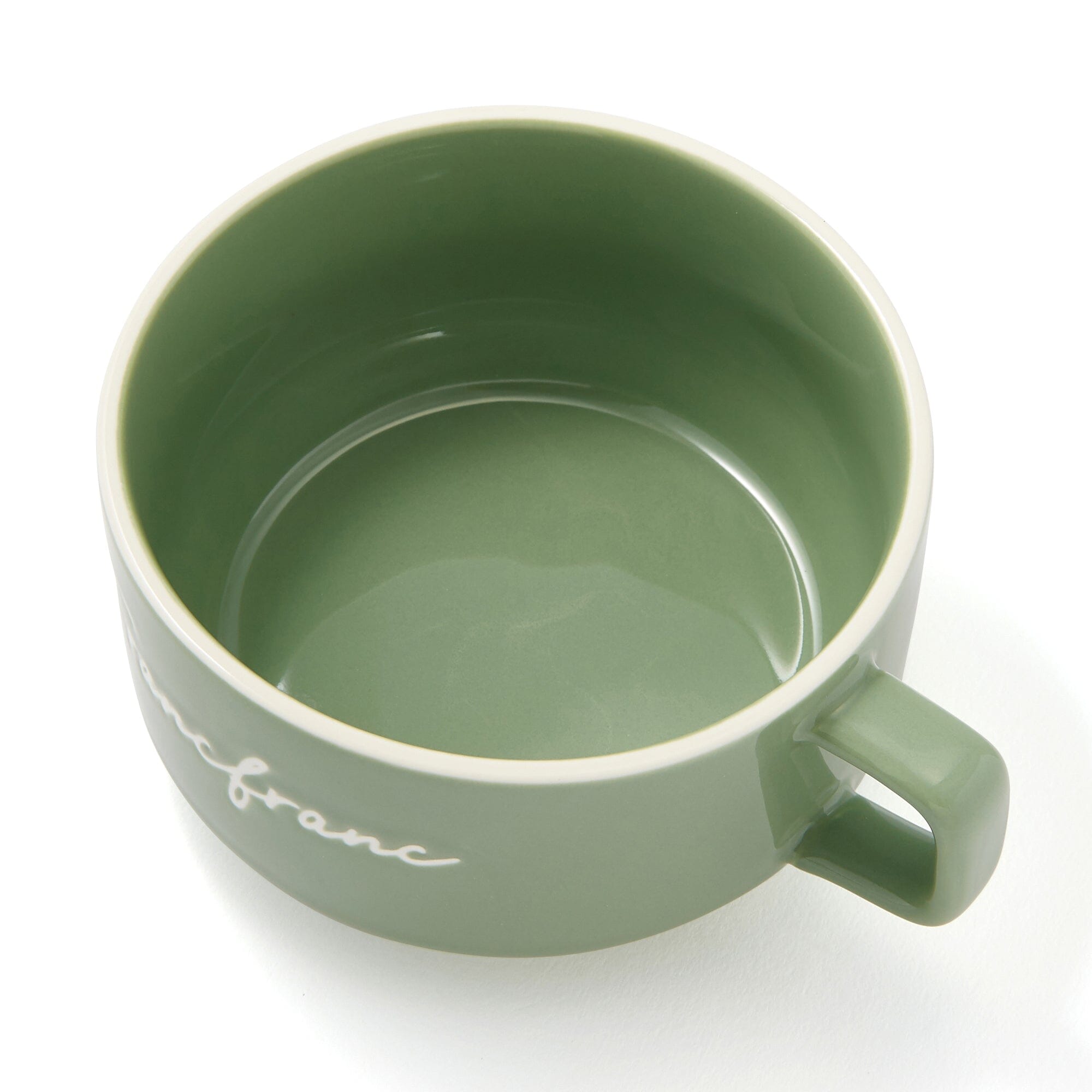 Logo Rim Soup Cup  Green