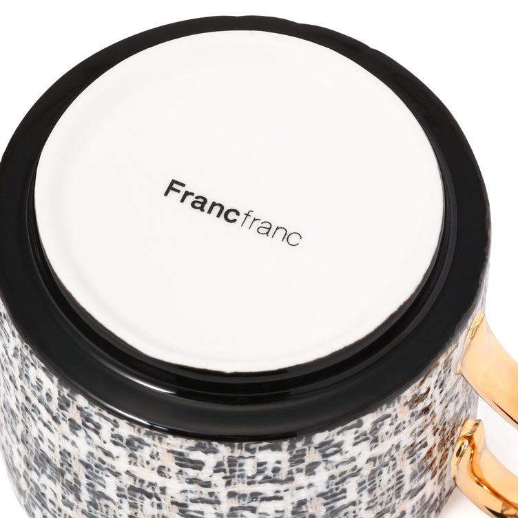 Tweed Cup And Saucer Black