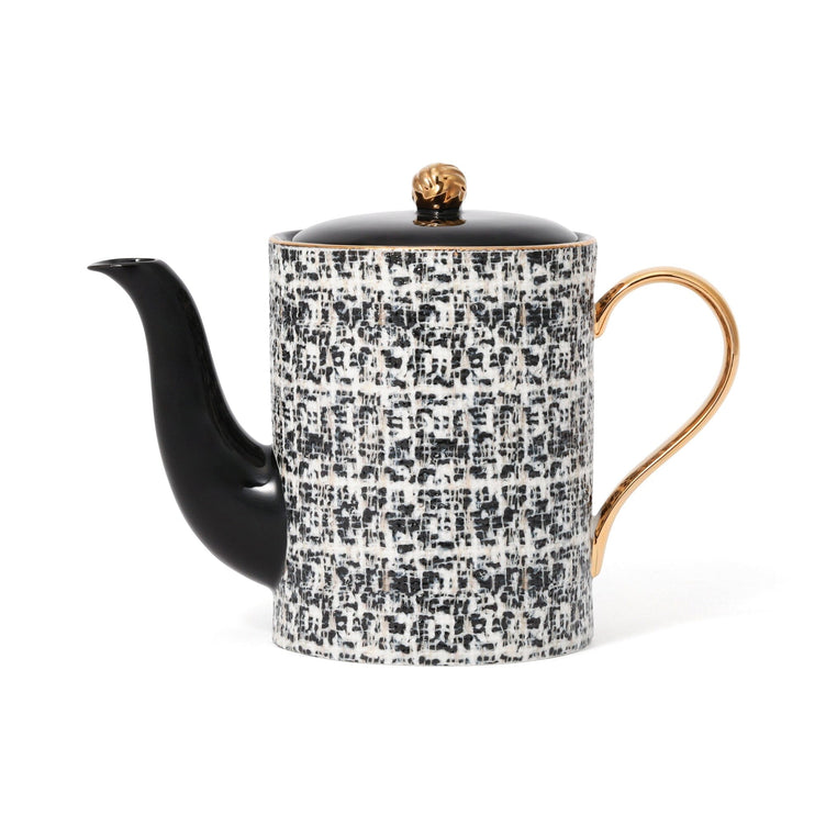 Tweed Teapot Black