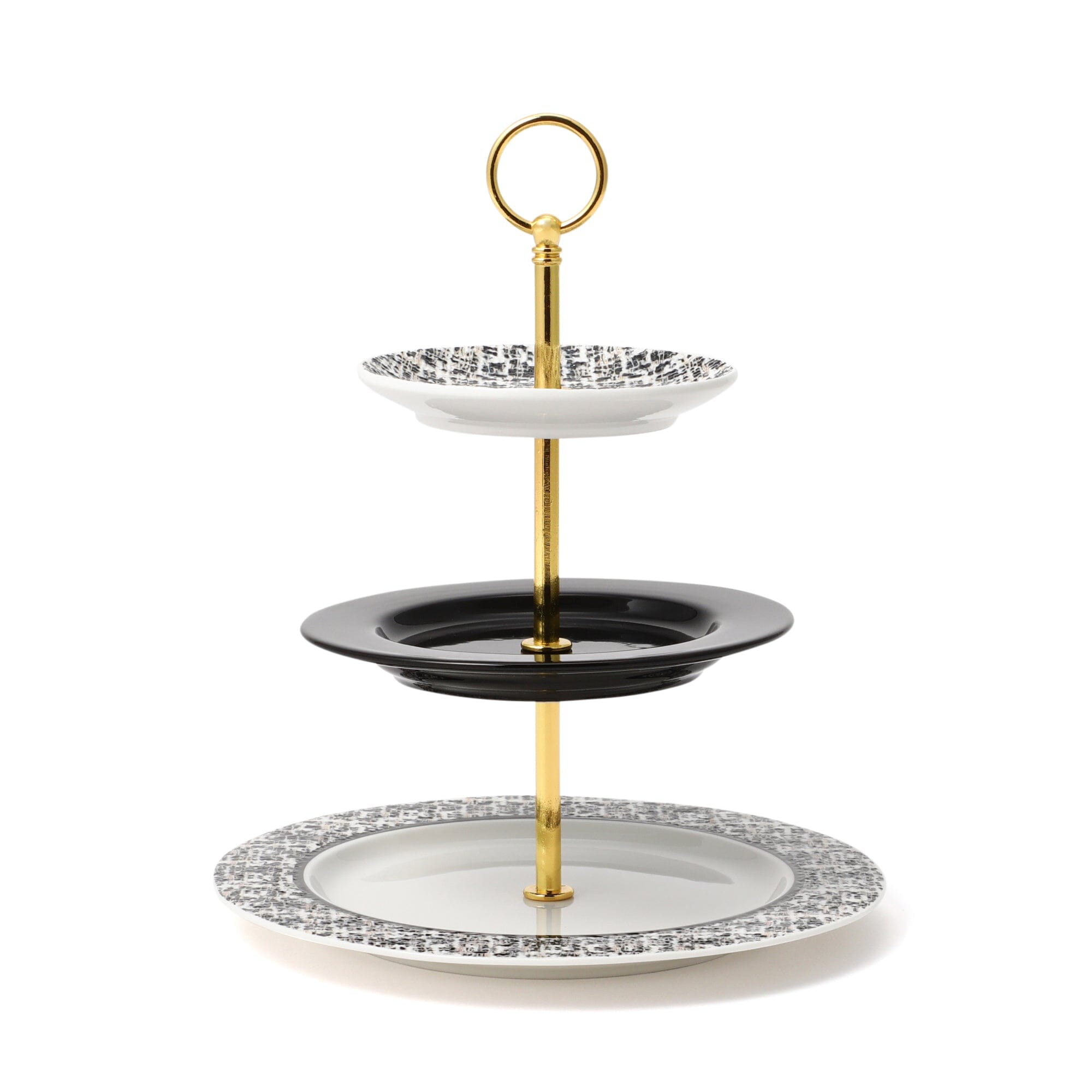 Tweed Cake Stand Black