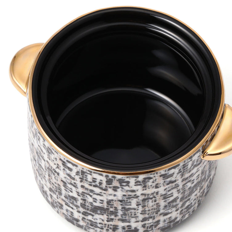 Tweed Sugar Pot Black