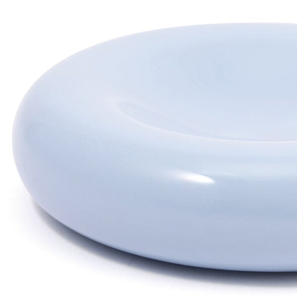 Round Plate 0val Light blue