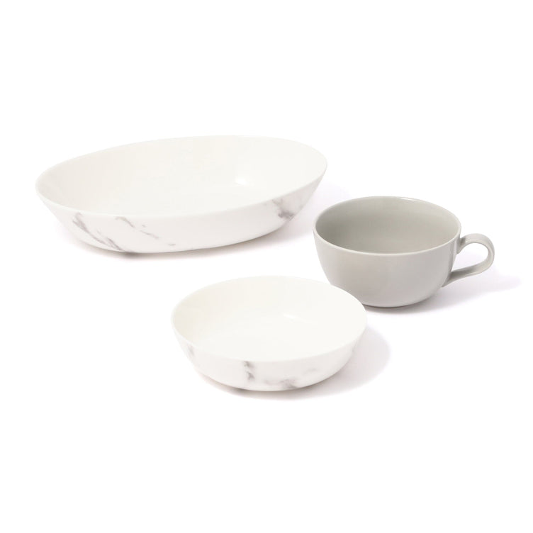 ORDI 大理石 STARTER 3件套裝橢圓形灰色