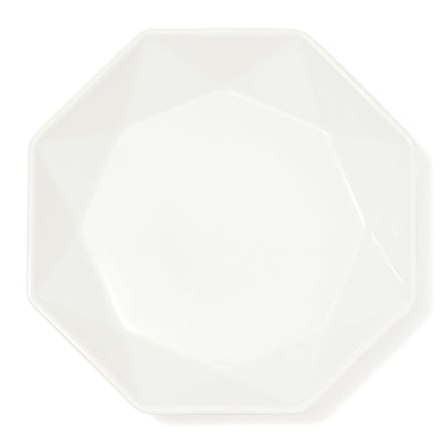 Blanche Deep Plate L Octagon White
