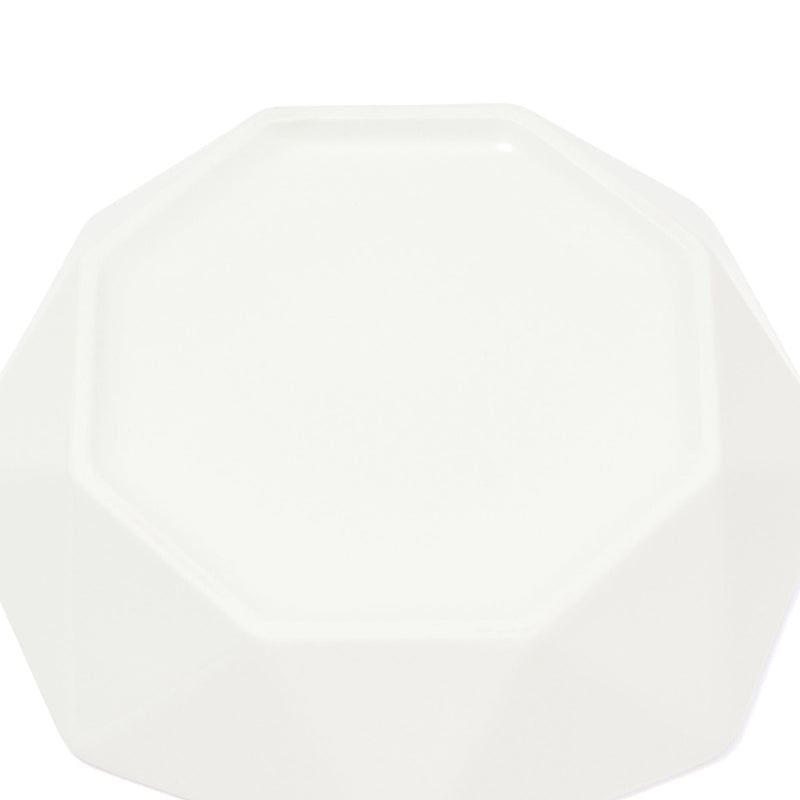 Blanche Deep Plate S Octagon White
