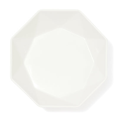 Blanche Deep Plate M Octagon White