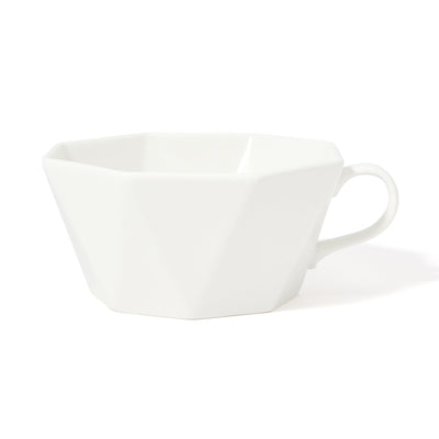 Blanche Soup Cup Octagon  White