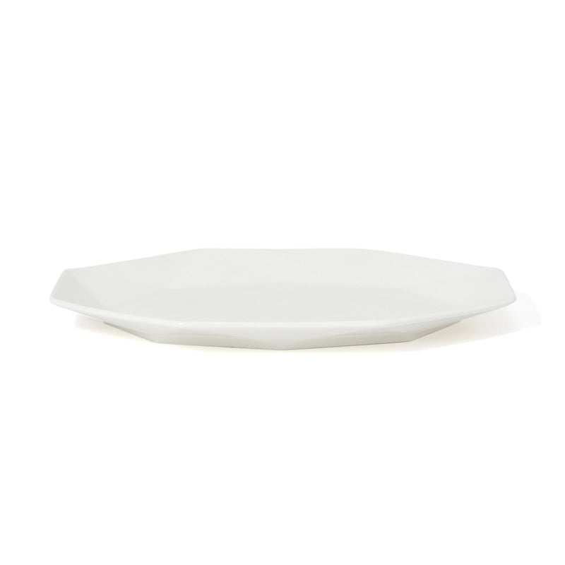 Blanche Oval Plate Octagon  White