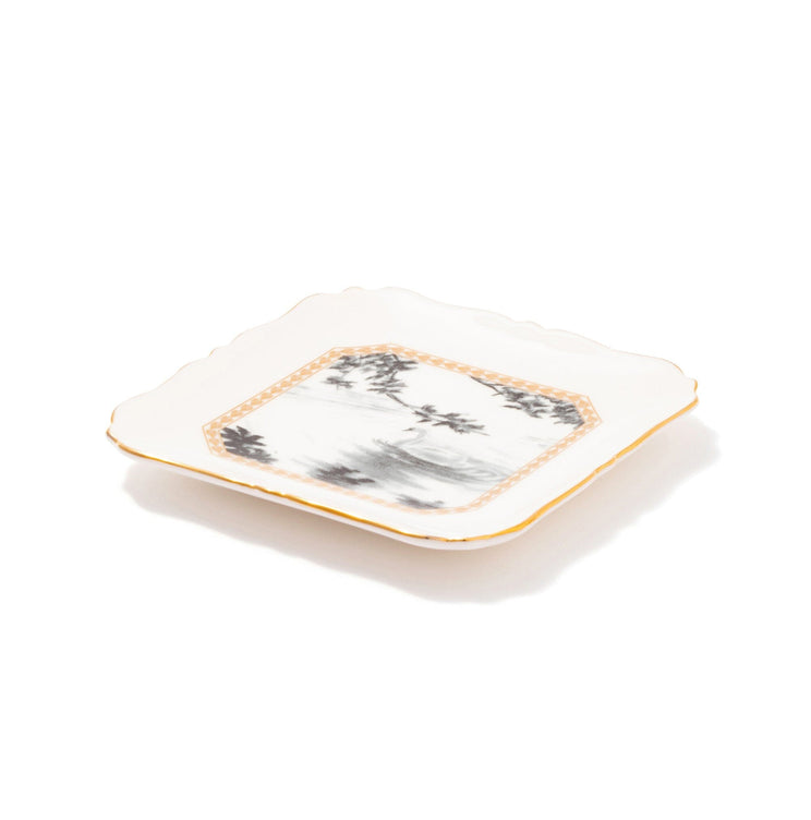 RURU MARY'S Square Plate Swan