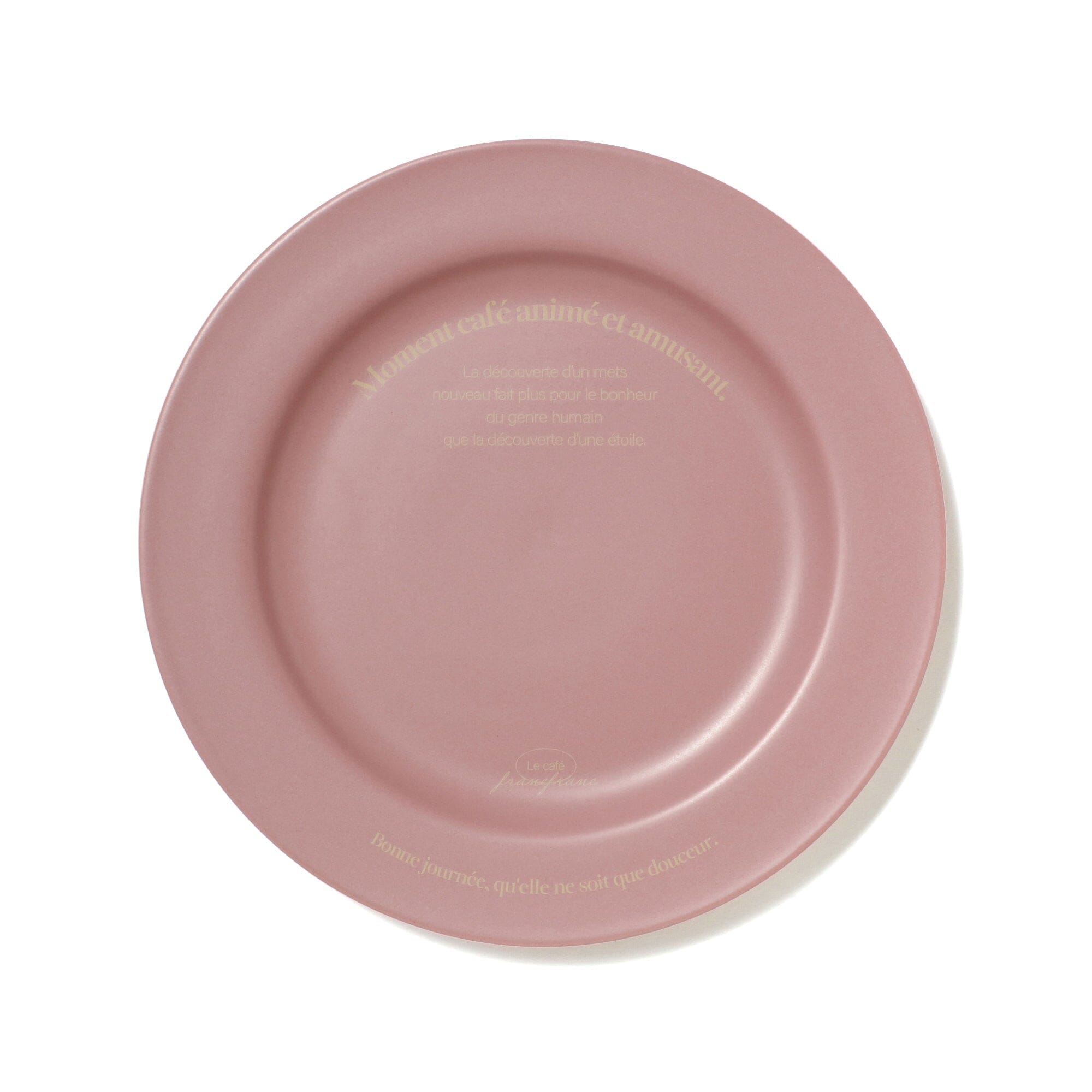 Le Cafe Plate SS Pink