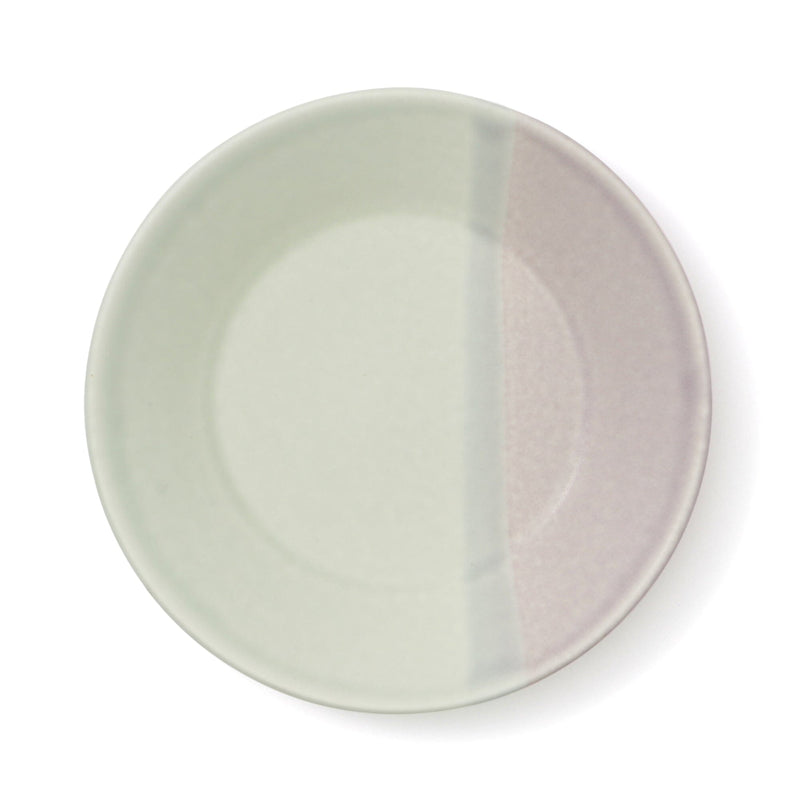 Mino Ware Irabomat Separate Plate S Green X Purple