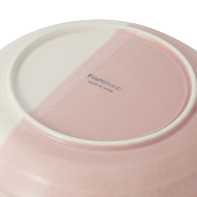 Mino Ware Irabomat, Deep Plate, Pink