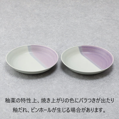 Mino Ware Irabomat Deep Plate Green X Purple