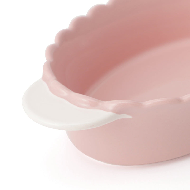 Bicolor Frill Ovenware Medium Pink