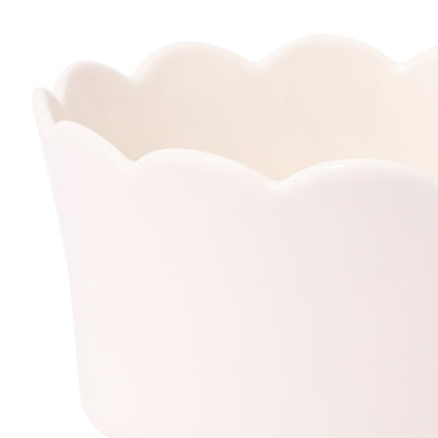 Bicolor Frill Soup Cup ivory