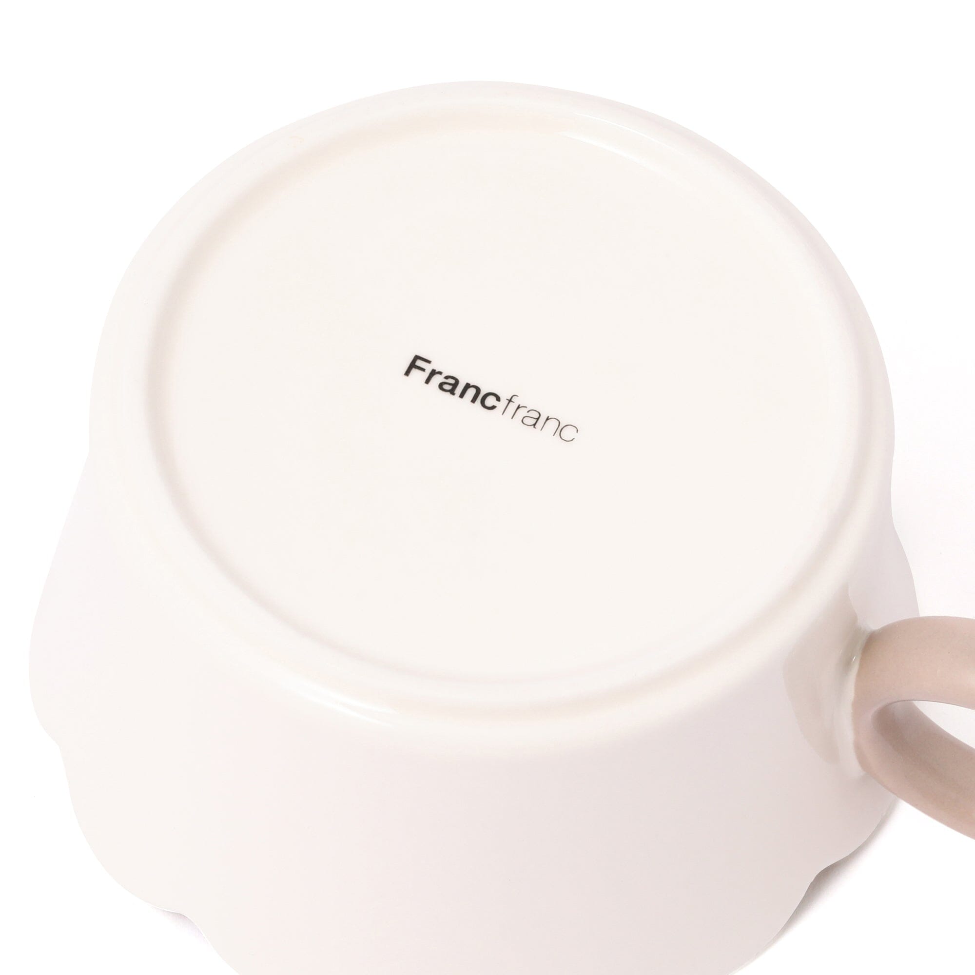 Bicolor 褶邊湯杯 象牙色