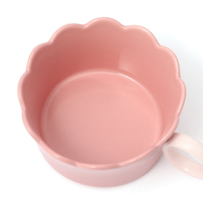 Bicolor Frill Soup Cup pink