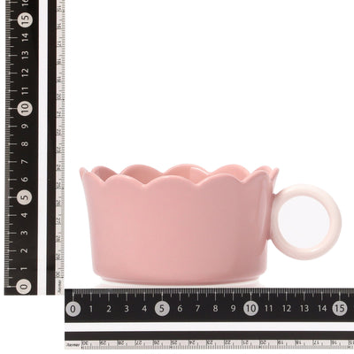 Bicolor Frill Soup Cup pink