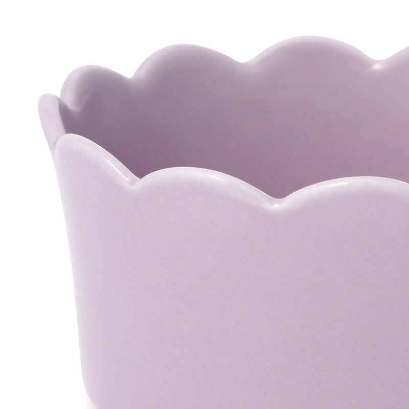 Bicolor Frill Soup Cup Purple