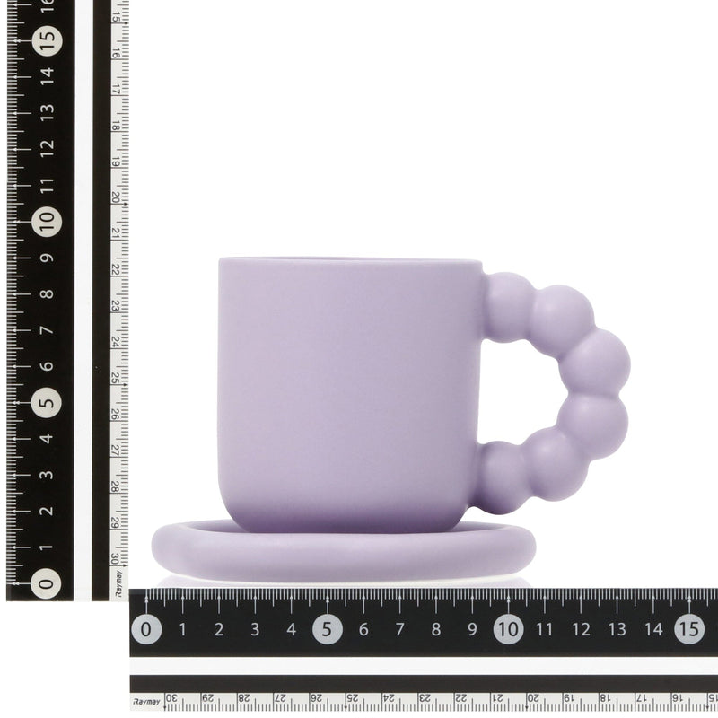Plump Mug & Coaster Purple