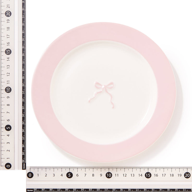 Ribbon Plate Small Pink