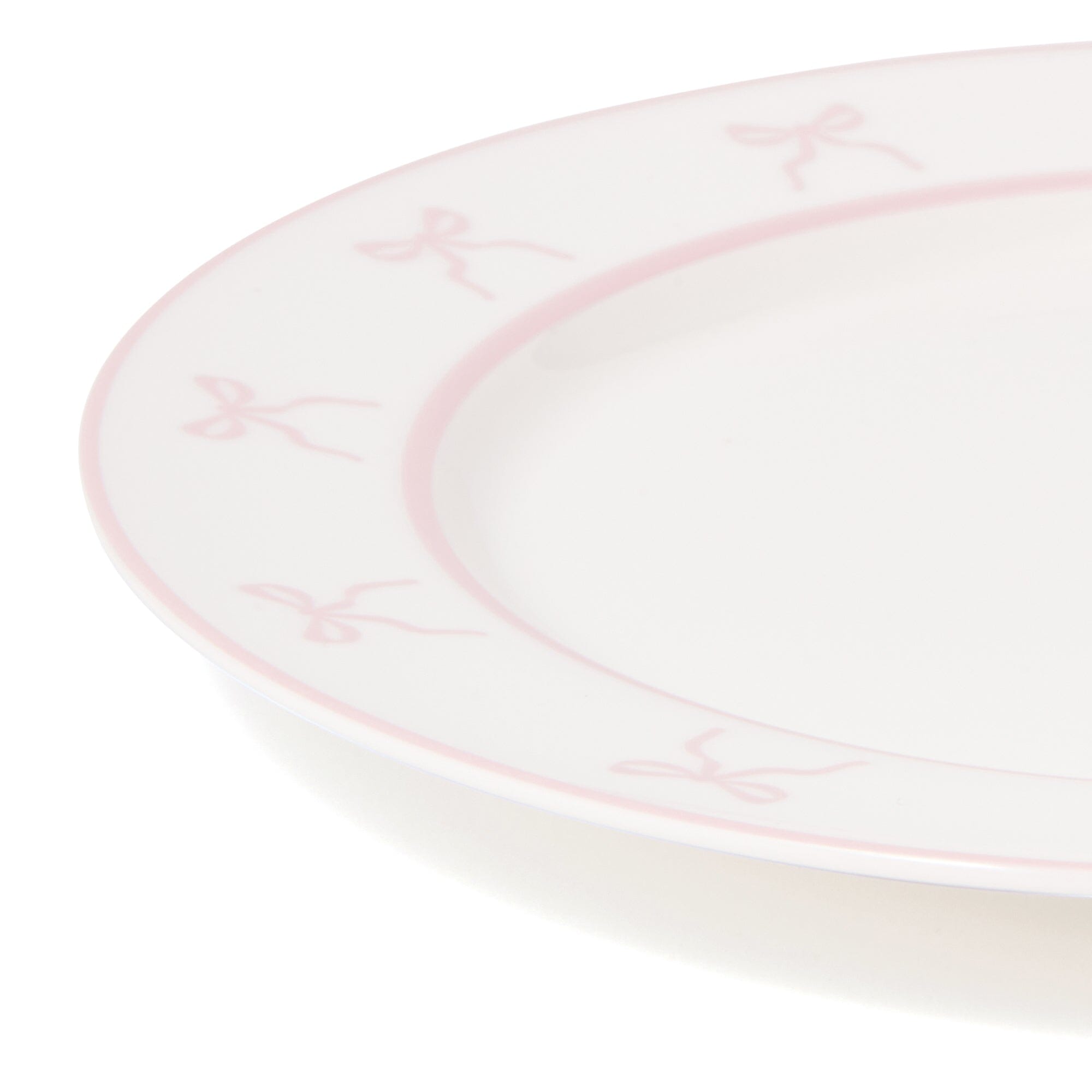 Ribbon Plate Medium Pink