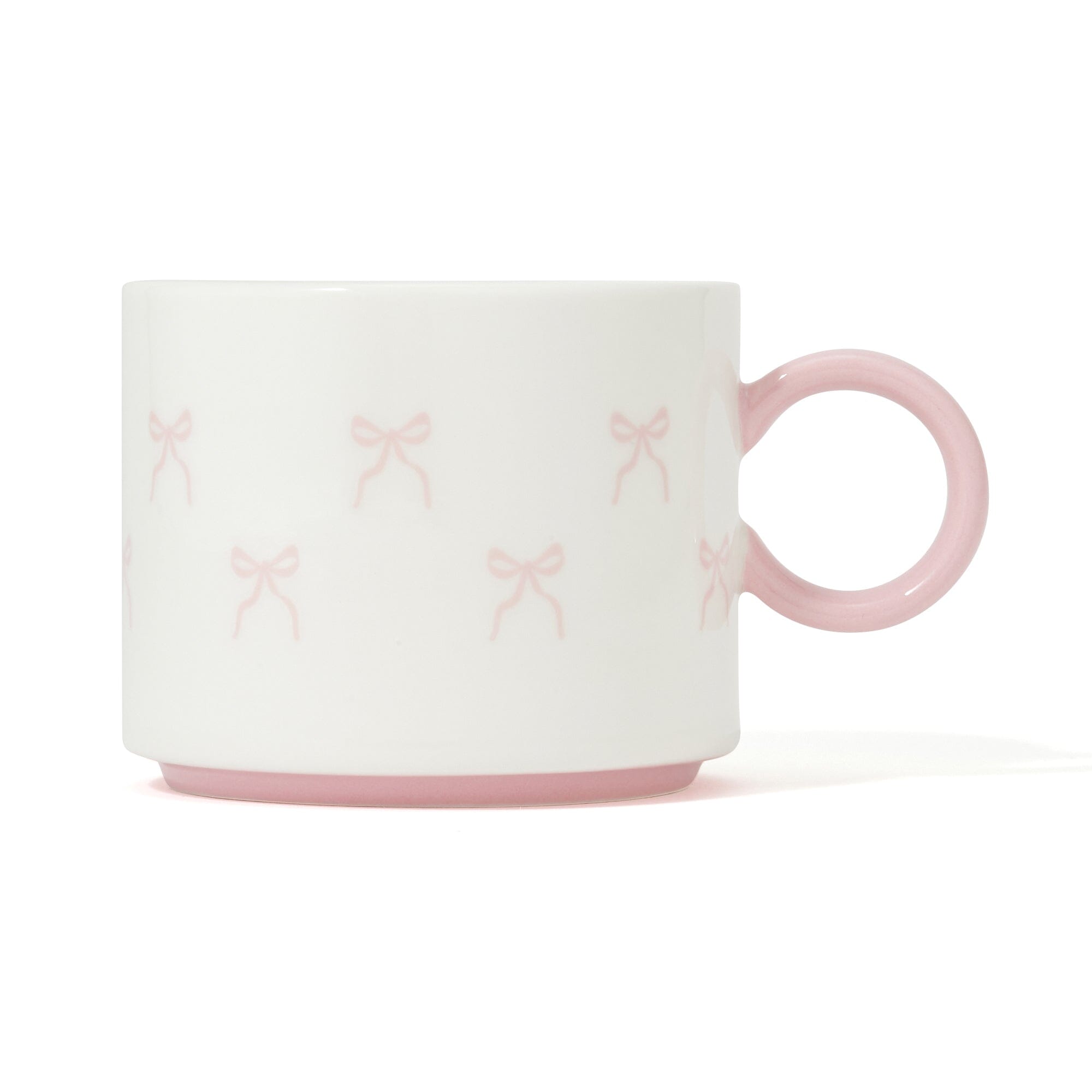 Ribbon Cup & Saucer Pink