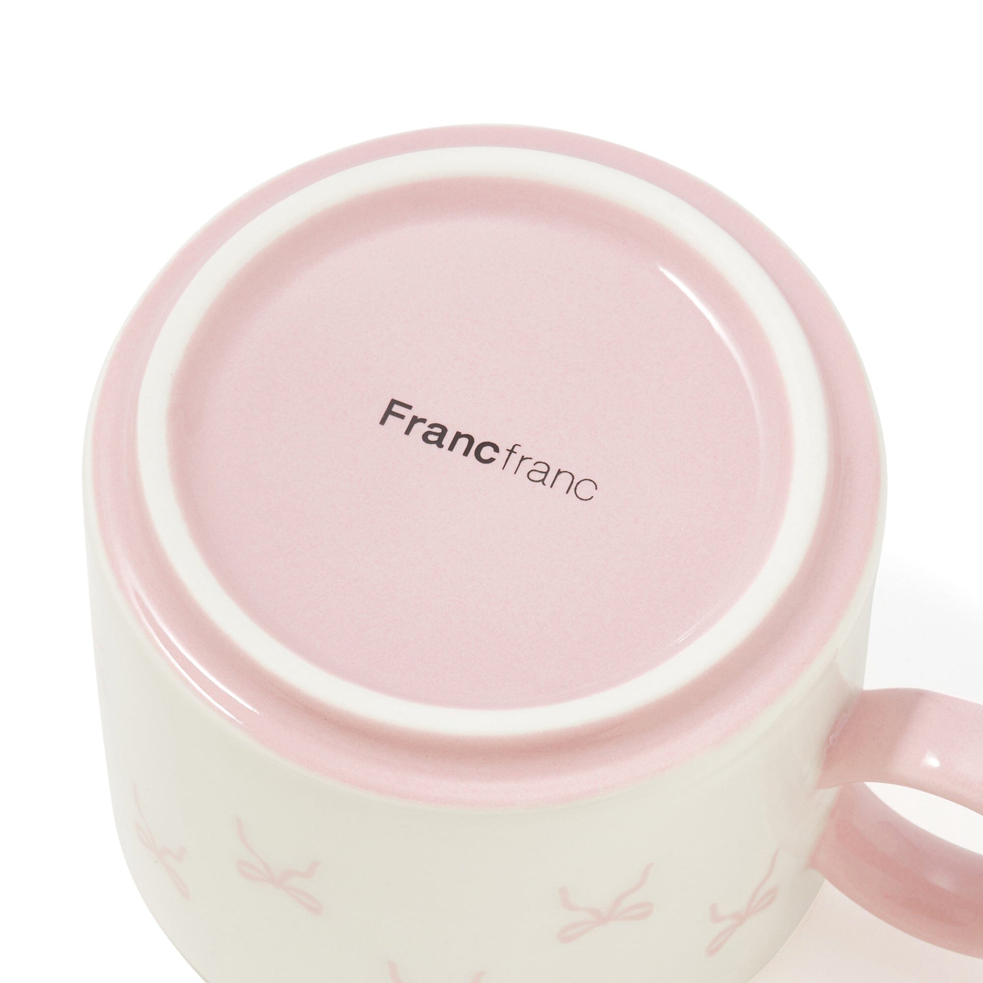 Ribbon Cup & Saucer Pink