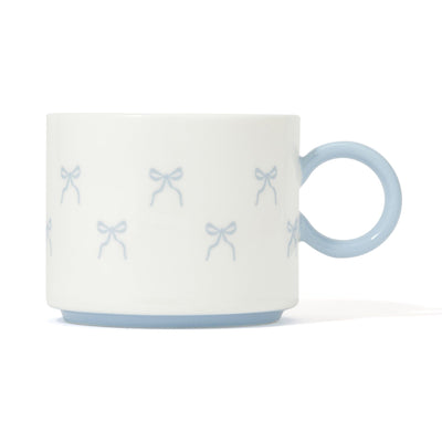 Ribbon Cup & Saucer Blue