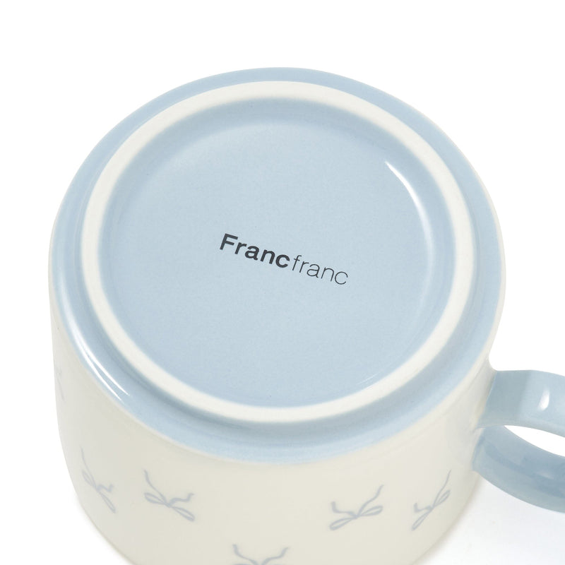 Ribbon Cup & Saucer Blue