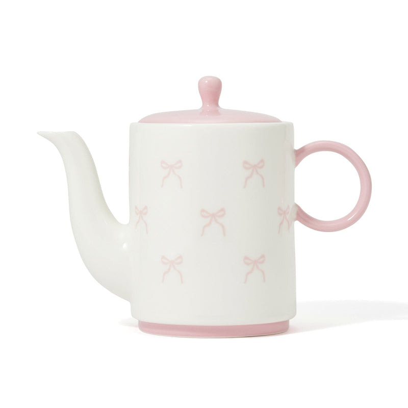Ribbon Teapot Pink