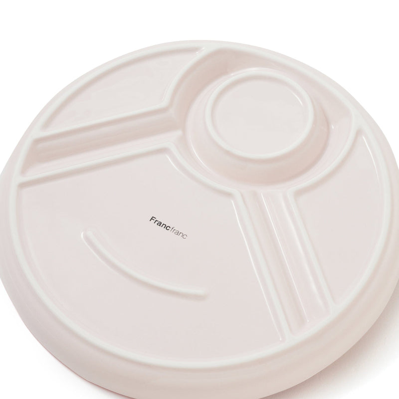 Pastemon Divided Plate Pink