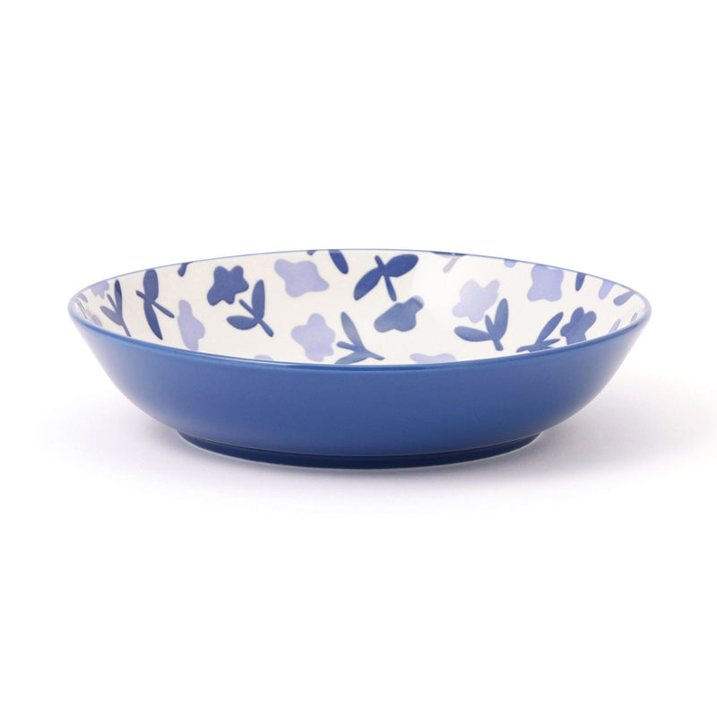 Iroiro Deep Plate Navy Flower