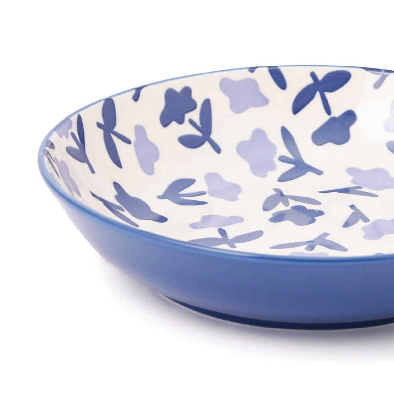 Iroiro Deep Plate Navy Flower