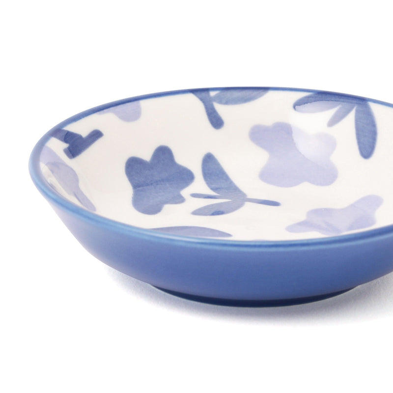 Iroiro Deep Plate SS Navy Flower
