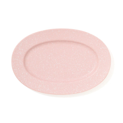 Splatter Oval Plate Pink