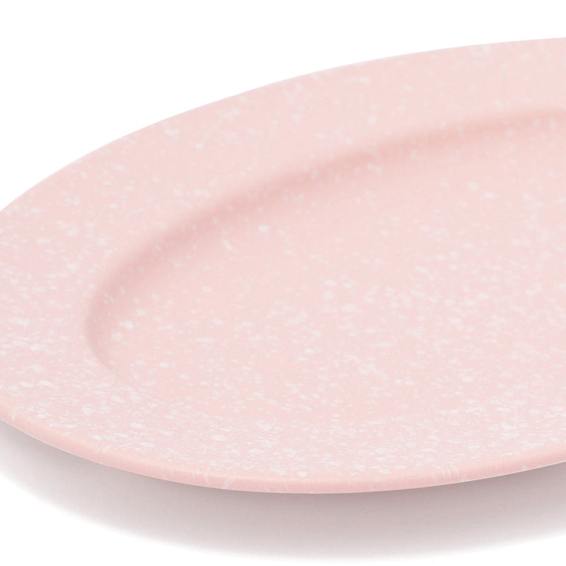 Splatter Oval Plate Pink