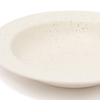 Splatter Deep Plate Ivory
