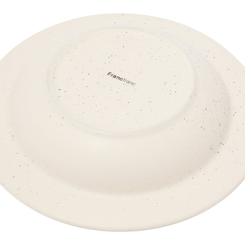 Splatter Deep Plate Ivory