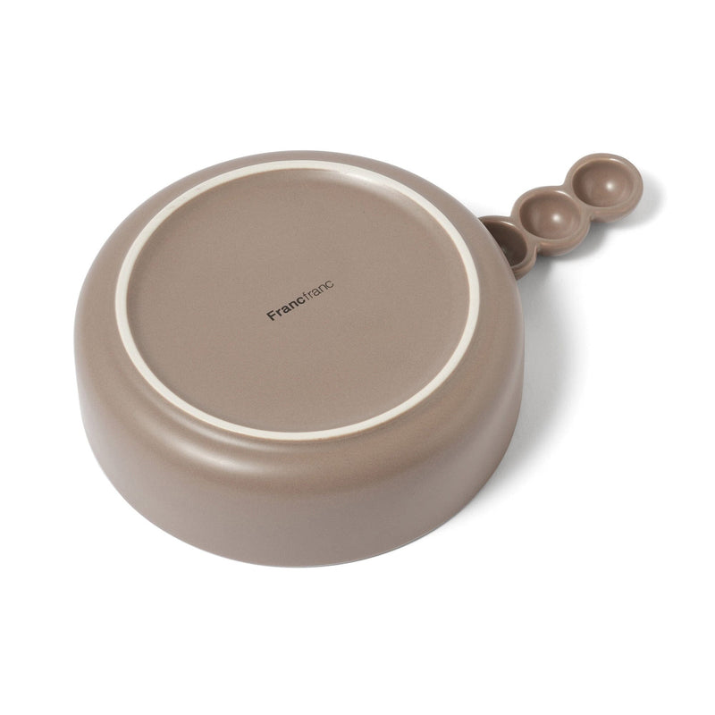 單柄陶瓷碗 中號 啡色