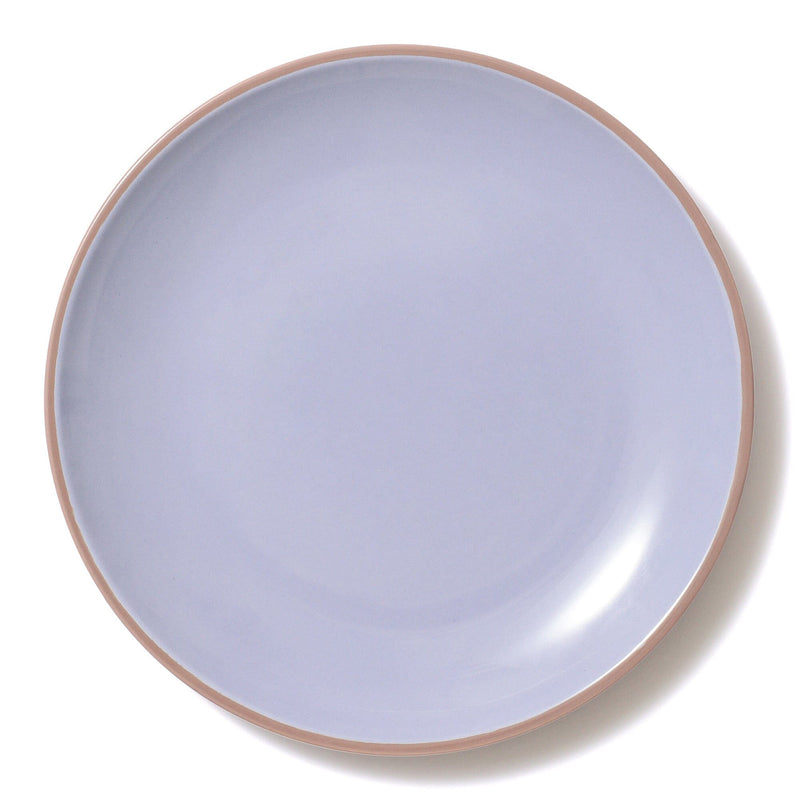 Bicolor Rim Plate Large Blue