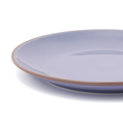 Bicolor Rim Plate Large Blue