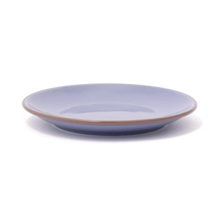 Bicolor Rim Plate Medium Blue