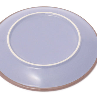 Bicolor Rim Plate Medium Blue